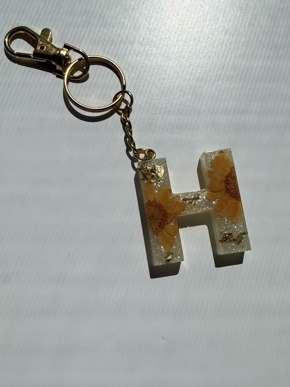 Resin Letter Keychain